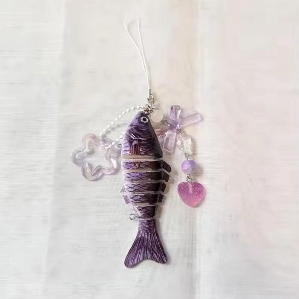 Handmade Simulated Fish Keychain Exquisite Jewelry Accessories 2025 Mobile Phone Lanyard