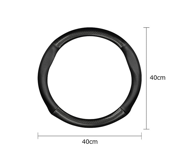 JZ LIGHTING Steering Wheel Cover Hiace Regius Ace 200 Series 1 Type 2 Type 3 Type 4 Type 5 Type 6 Type 7 Type Carbon Style Cowhide L Size Steering