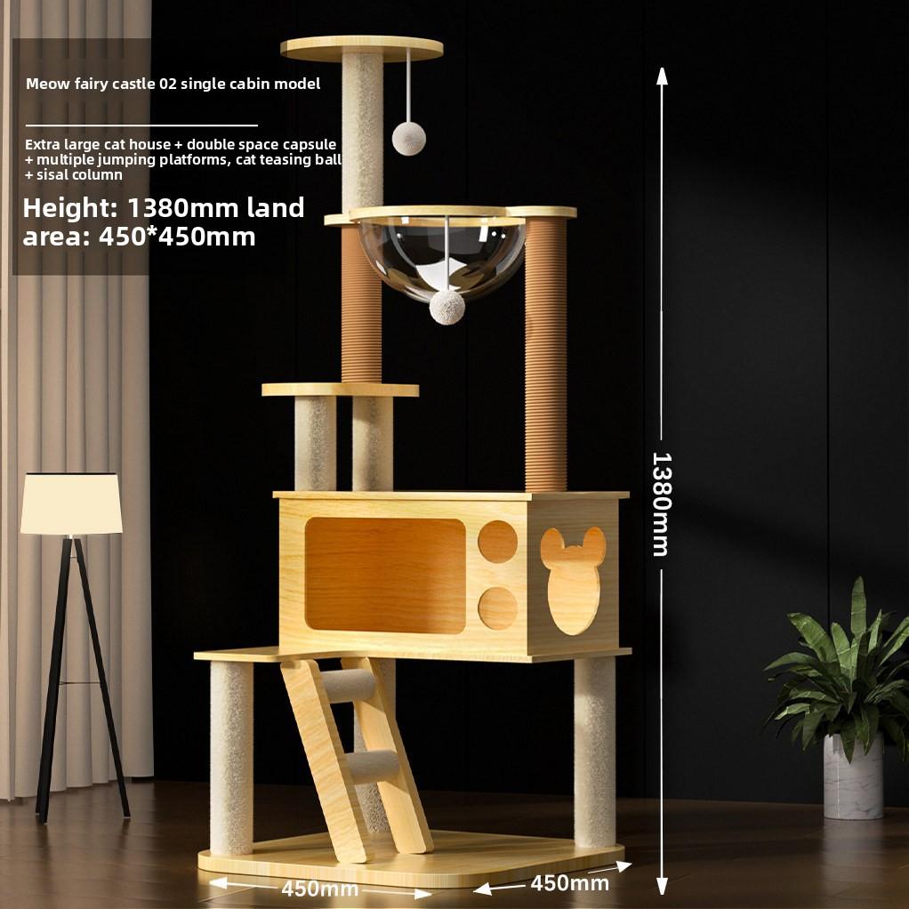Cat climbing frame, cat house, cat tree, multi-level luxury climbing pillar cat villa