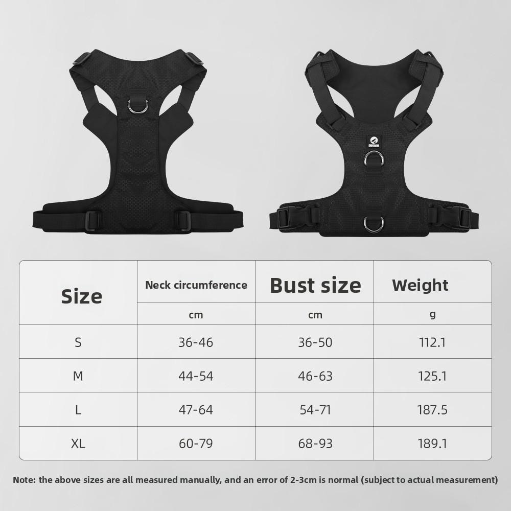 New design of lightweight folding process of dog chest strap, football pattern wear-resistant dog leash