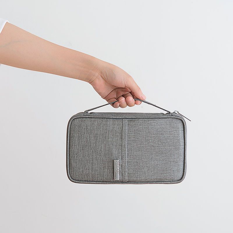 Torba do przechowywania dokumentów Podróżna Wielowarstwowa Duża Pojemność Wielofunkcyjna Teczka na Certyfikaty Paszport Karty Torba Organizacyjna