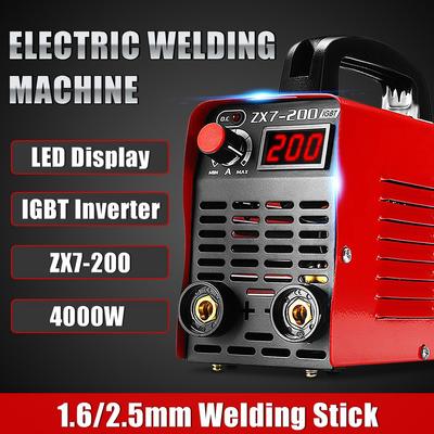 4000W Mini MMA IGBT Invertorová Elektrická Oblouková Svářečka Strojní Nářadí LCD Displej Ruční Svářečka 230mm*100mm*150mm