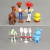 7ksDisney Toy Story 4 Kreslený Buzz Rakeťák Woody Jessie Blesk Kůň Vidlička Králík Panenka Dekorativní Ozdoba Dárek Hračky