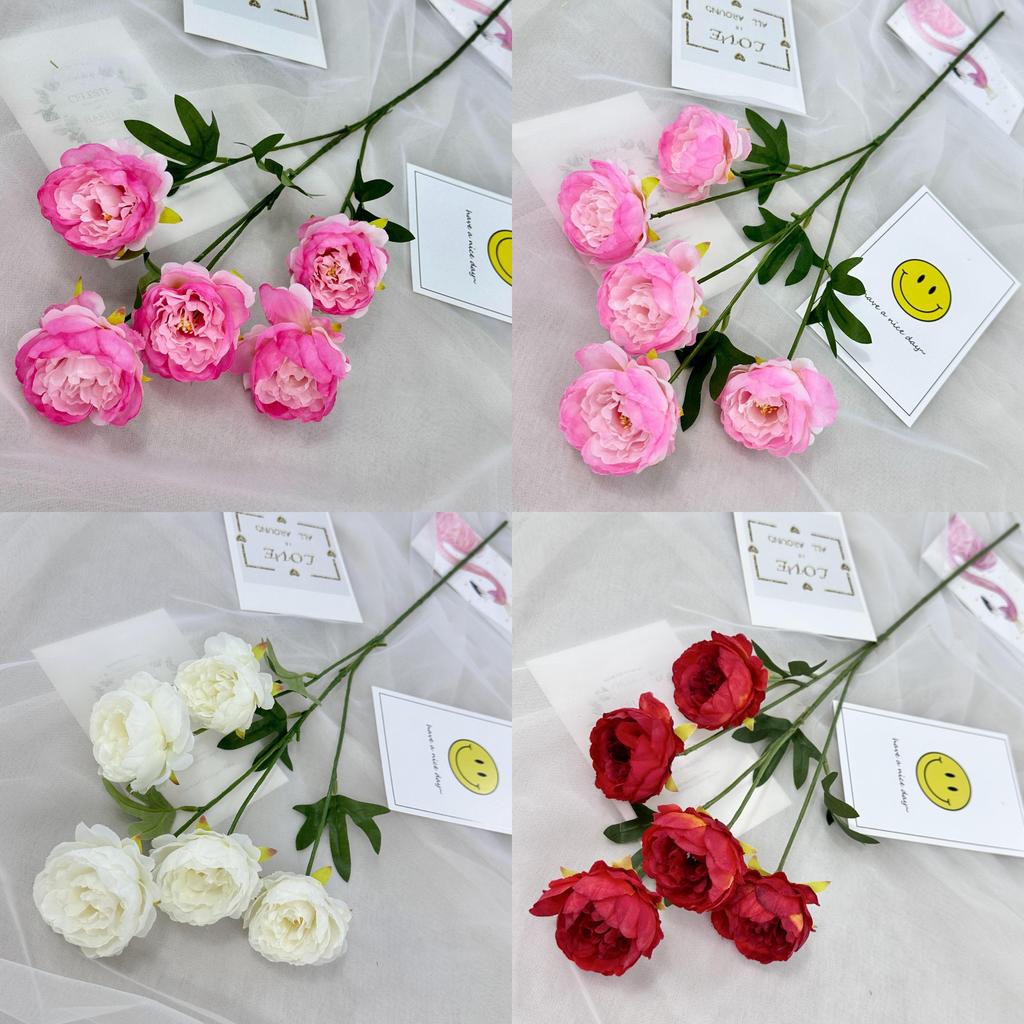 Ouyang Yang Peony Simulated Flower 12 Color Options For Wedding Decorations And Studio Photography