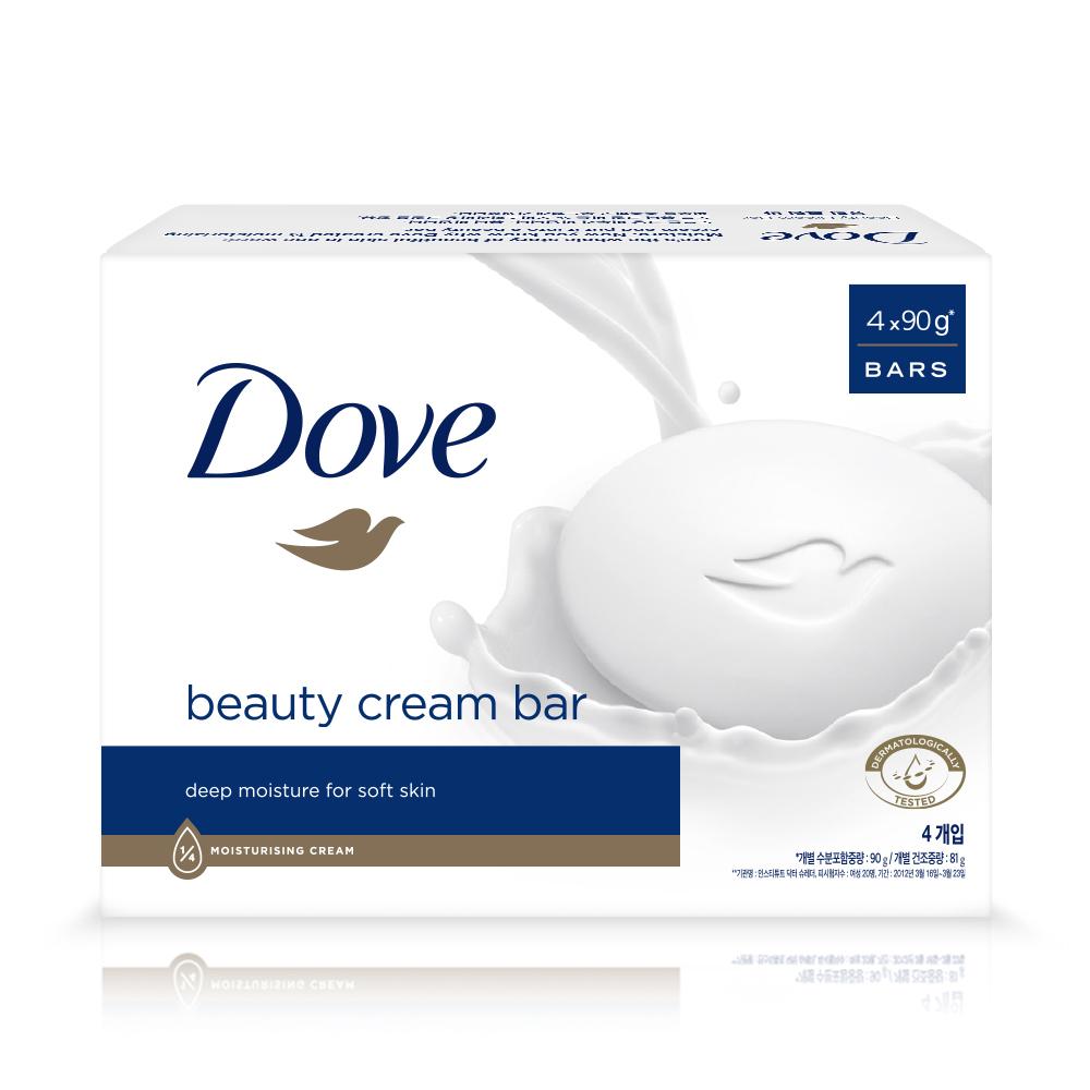 DOVE Beauty Bar 90g x 4 Packungen (4 Typen, wählen Sie 1)