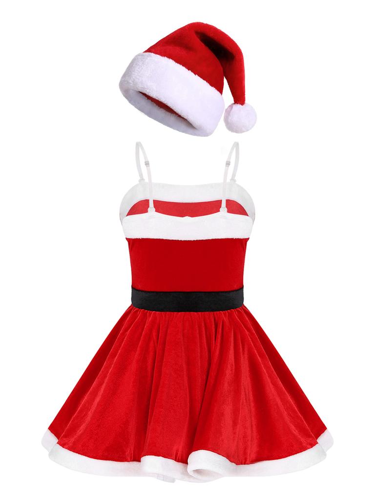 chinese dress ladies Girls' Christmas Party Twirl Dress – Little Stocking Company main image 0