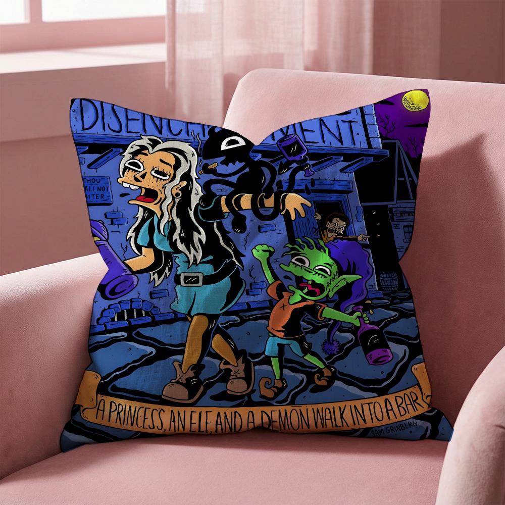 D-Разочарование МУЛЬТФИЛЬМ Наволочка Многоцелевая Наволочка для Дома и Автомобиля - Двусторонняя, Мягкая и Прочная для Повседневного Использования 30cmx30cm