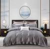 50S Pure Cotton Sateen Solid Color Brocade Fabric Duvet Cover & Bed Sheet Hotel Collection