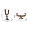 Resin Handicraft Candlestick Vintage Irregular Lines Candelabrum Resin Candle Holder Home Decoration Accessories Wedding