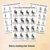 3Pcs Tai Chi Workout Posters Seated Exercise Chart with 16 Gentle Chair Yoga Movements Tai Chi Instructions for Beginners Seniors