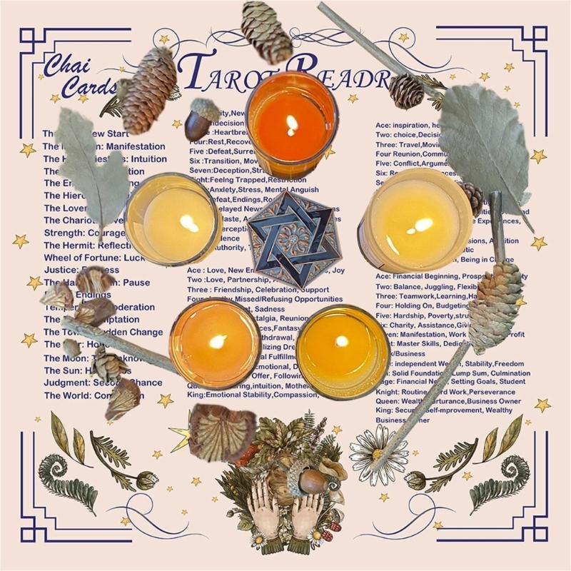 Divinations Cards Table Cloth Tapestry Reading Card Tarots Tablecloth Astrologys Witchcrafts Deck Cloth Wall Decoration