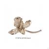 Blooming Metal Taper Candle Holder | Silver Electroplated Finish, Textured Curved Petals, Floral