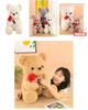 Cute Cartoon Rose Teddy Bear Plush Toy Doll Pillow Wholesale Factory Supplier