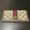 Used Antique GG Canvas Long Wallet