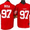 San Francisco 49ers 97 Nick Bosa Red Authentic Stitched NFL Football Jersey Men