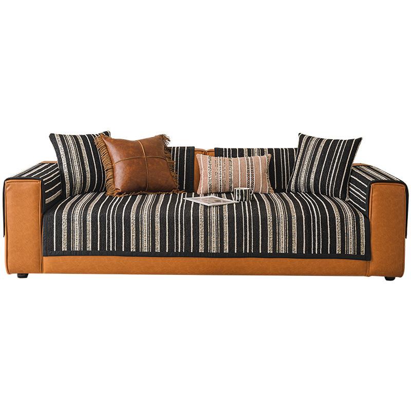 New Sofa Cushion Four-Season Universal Non-Slip Seat Cushion Light Luxury Cream Style High-End Sofa Cover Cloth Towel