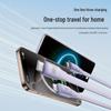 PISEN 3-in-1 Retractable Fast Charging Cable for Apple, Huawei, and Type-C Devices.