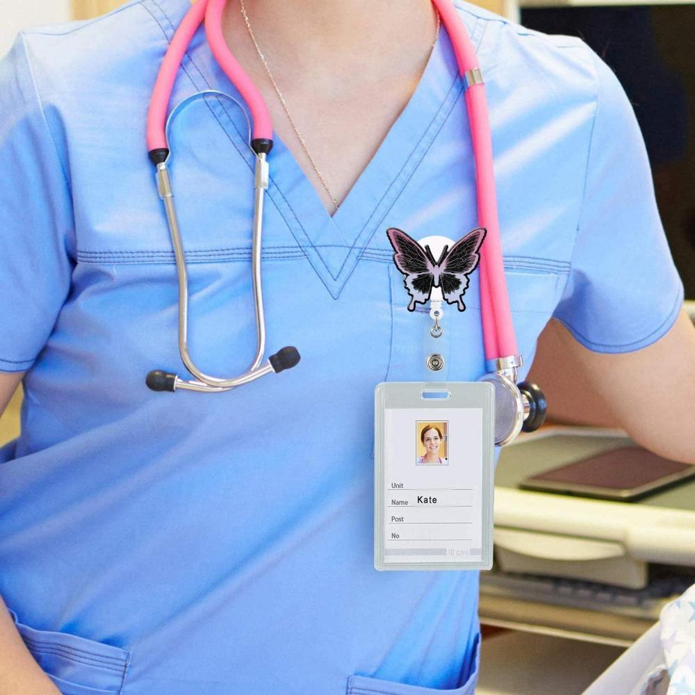 1pc Butterfly Badge Accessories Nurse Teacher Student Office Staff