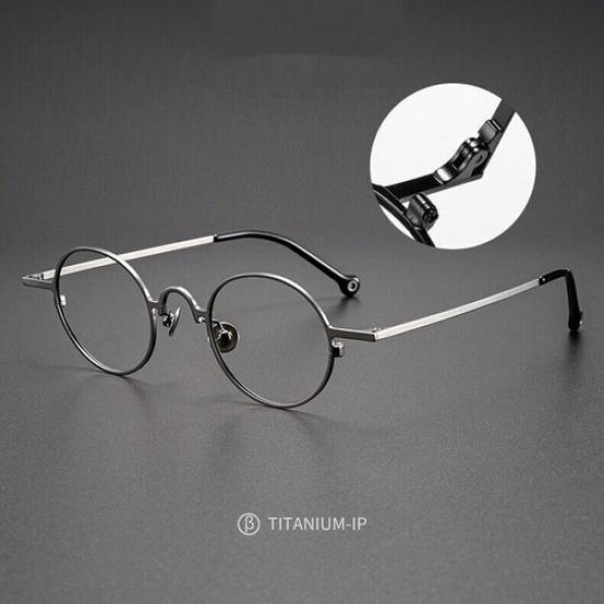 Retro Round Pure Titanium Spectacles Japan style Eyeglass frames Vintage Glasses