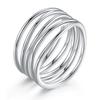 925 Sterling Silver Multi-layers Wedding Rings for Women Fashion Female Finger Rings Wedding Jewelry New 2025