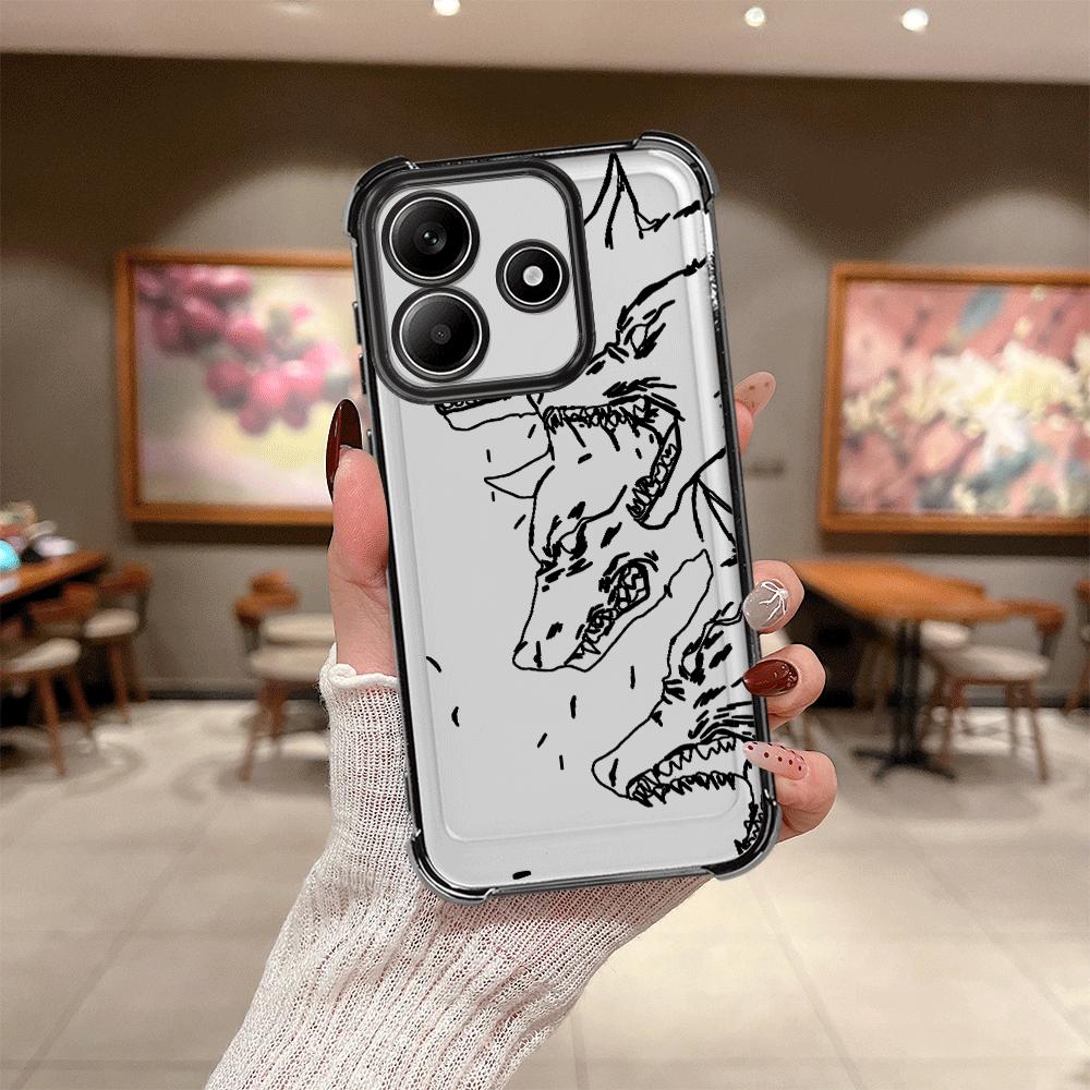 

Case for Redmi Note 14 Pro Plus 12 11s A3 A5 9 Pro 11 Note 13 K80 10 Lite 13C Phone Cover Cartoon Wolf Dog Redmi K80