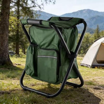 Fishing & Outdoor Camping Backpack with Insulated Ice Pack, Mountaineering Stool Chair, and Custom LOGO Printing