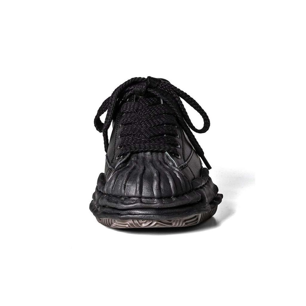 A06FW702-schwarz/schwarz Maison MIHARA YASUHIRO BLAKEY Original Sohle Leder (Herren)