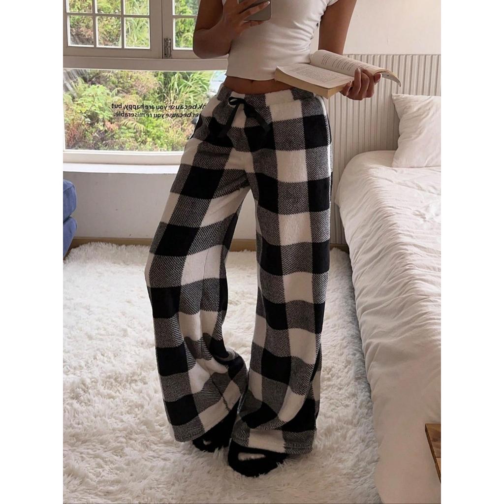 Freizeithose, Leopardenmuster, Lange Hose, Weitbeinige Hose, Warme Hose, Lockere Passform, Elastischer Bund, Bequem, Leicht elastisch