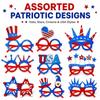 USA Patriotic Party Glasses 4th of July Red White Blue Felt Photo Booth Props Independence Day Costume Eyewear/Hair Band