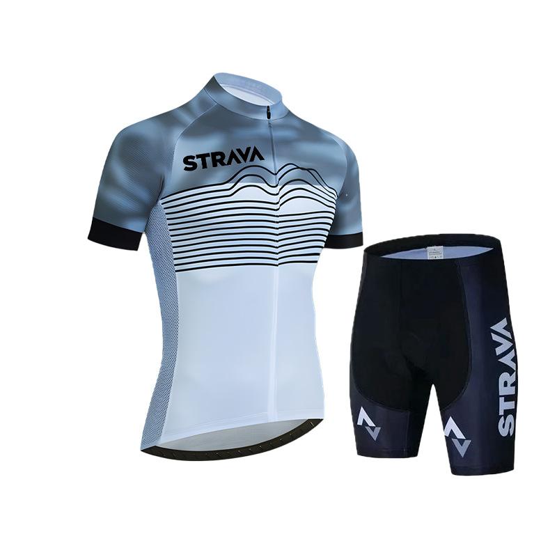 Short-sleeved Men's Tight-fitting Quick-drying Breathable Mountain Road Bike Cycling Suit 2026 Summer Breathable Cycling Suit Set