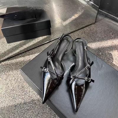 Fashion New 2025 Party Ladies Thin Heels Pumps Shoes Slingbacks Female Dress Footwear Fashion Pointed Toe Elegant Women High Heels Shoes