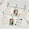 Lovely Shining Stars Kpop Photo Card Holder Keychain 3 Inch Acrylic ID Card Cover Clear Portable Card Sleeve Bag Pendant