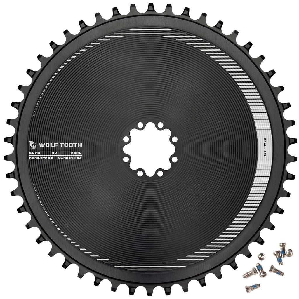 Wolf Tooth Direct Mount Aero Aynakol Dişlisi SRAM için 46T 8 Cıvata