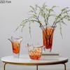 Wave Edge Glass Vase Transparent Hydroponics Flower Pots Table Decoration Flower Arrangement Floral Vases Room Aesthetic Decor