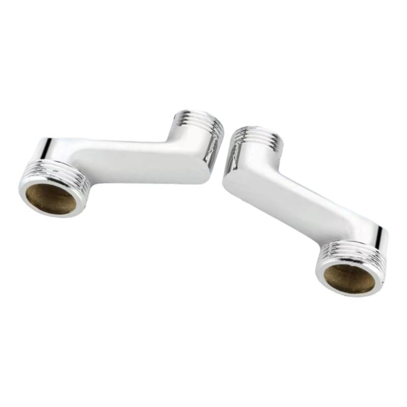 652F Easy installs Brass Shower Adapters Threaded Design Bathroom Faucet Connection Bathroom Fixture Reducers Adapters for Home