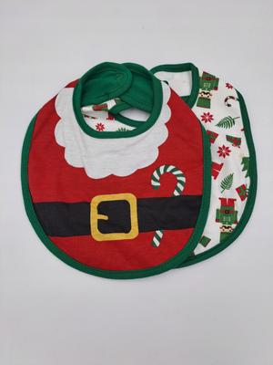 Lupilu 2-pack Double-sided Christmas Bibs Santa
