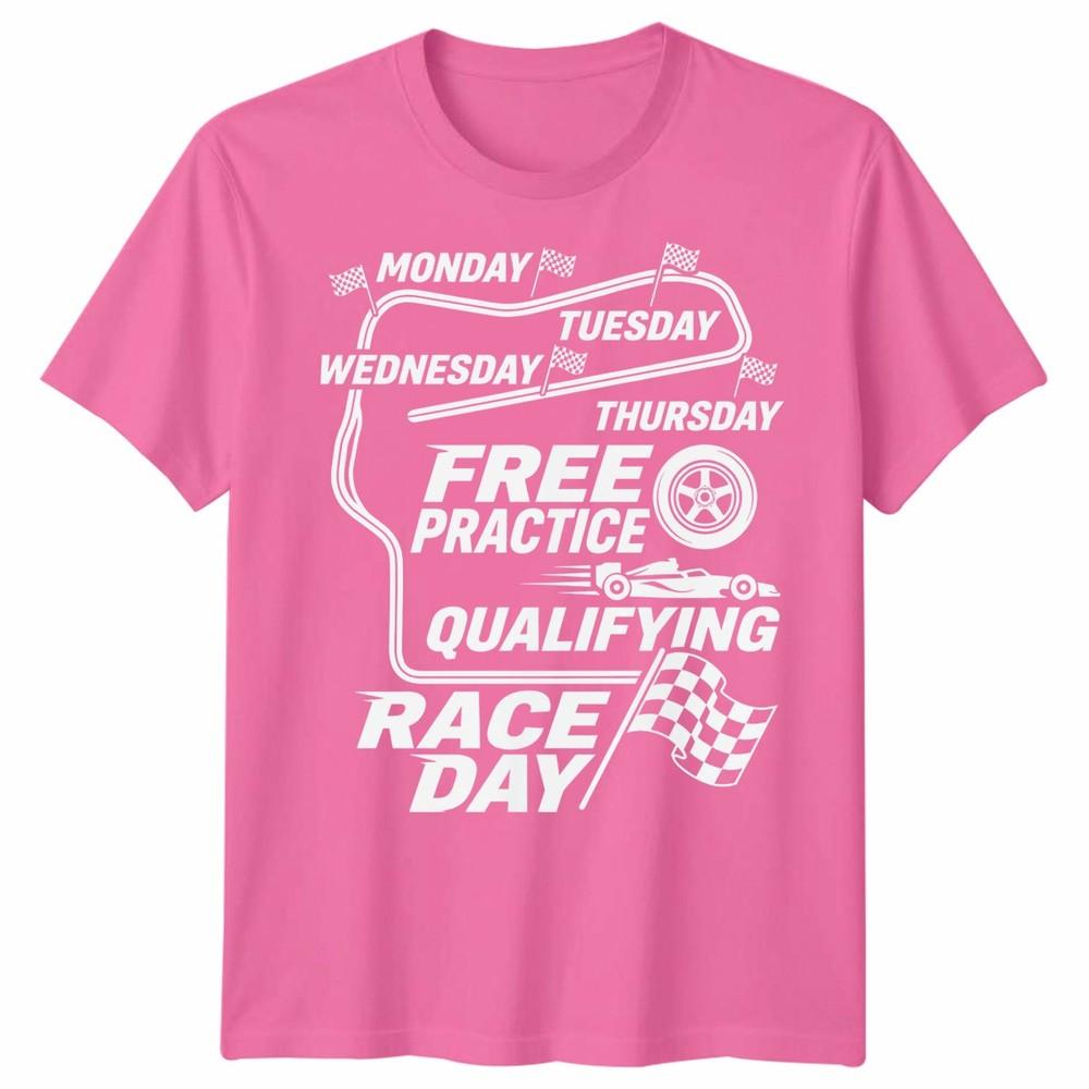 Unisex F1 Formula 1 Days Of The Week T Shirt Handmade Racing Fan Gift Tee