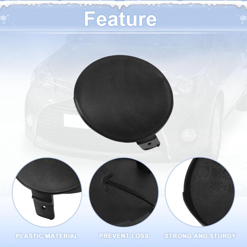UXCELL Right Front Car Tow Hook Cover Cap for Toyota Highlander 2008-2010 No.521270E030