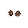 Exquisite Full Diamond Sunflower Hollow Flower Stud Earrings Temperament Exquisite Inlaid Zircon High-End Light Luxury Earrings