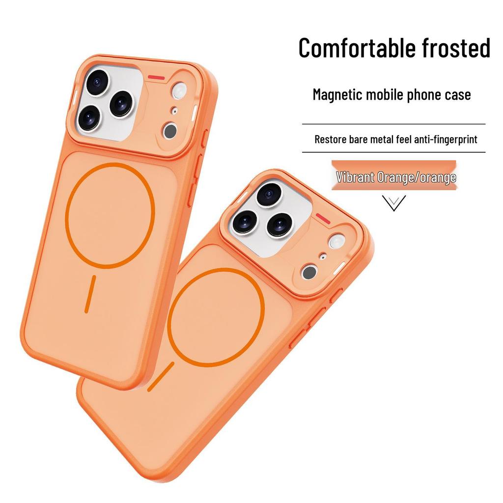 Mattierte magnetische dünne Ringhülle für iPhone 17 Pro Max - Hautähnlicher Vollschutz vor Stürzen für Apple 16/15.