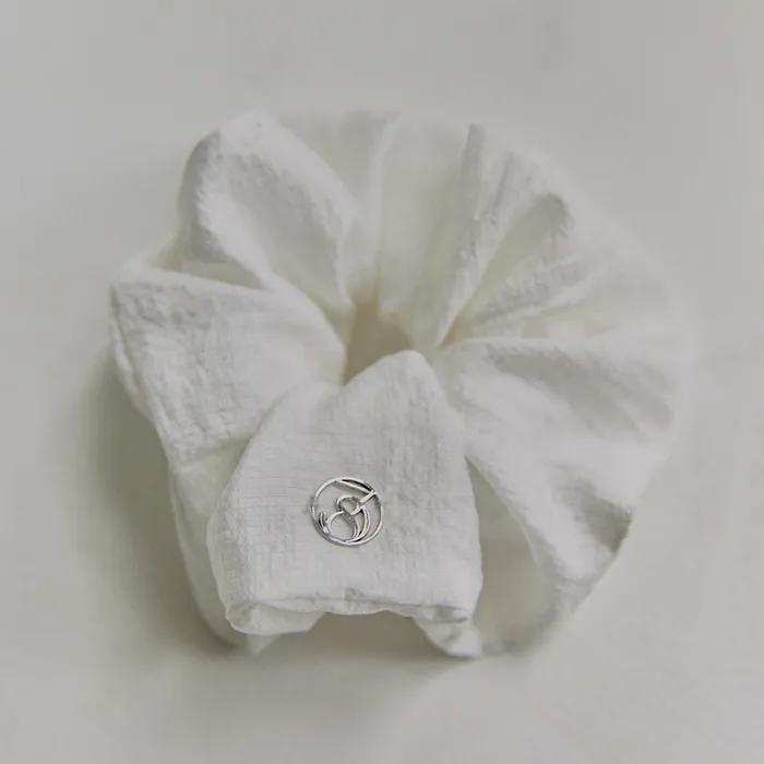 [2nd] Soft Wrinkle Scrunchie (White)