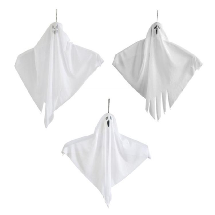 Ghostly Halloween Hanging Decor Light Up Ghost for Haunted House Decoration