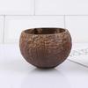 Handmade Storage Bowl Burr Free Multi-purpose Natural Coconut Shell Candle Holder Bowl Home Decor
