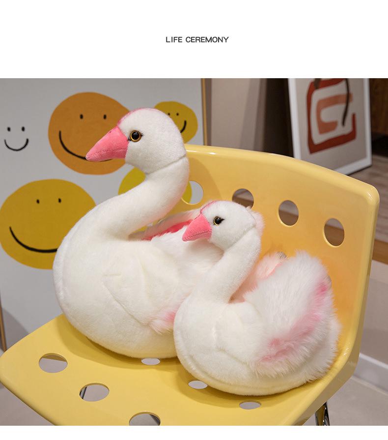 New Style Plush Swan Rag Doll - Perfect for Weddings and Gifts