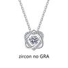 0.5ct Moissanite Necklace for Women Sparkling Simulated Diamond Pendant Beating Heart S925 Silver Fine Jewelry Gift