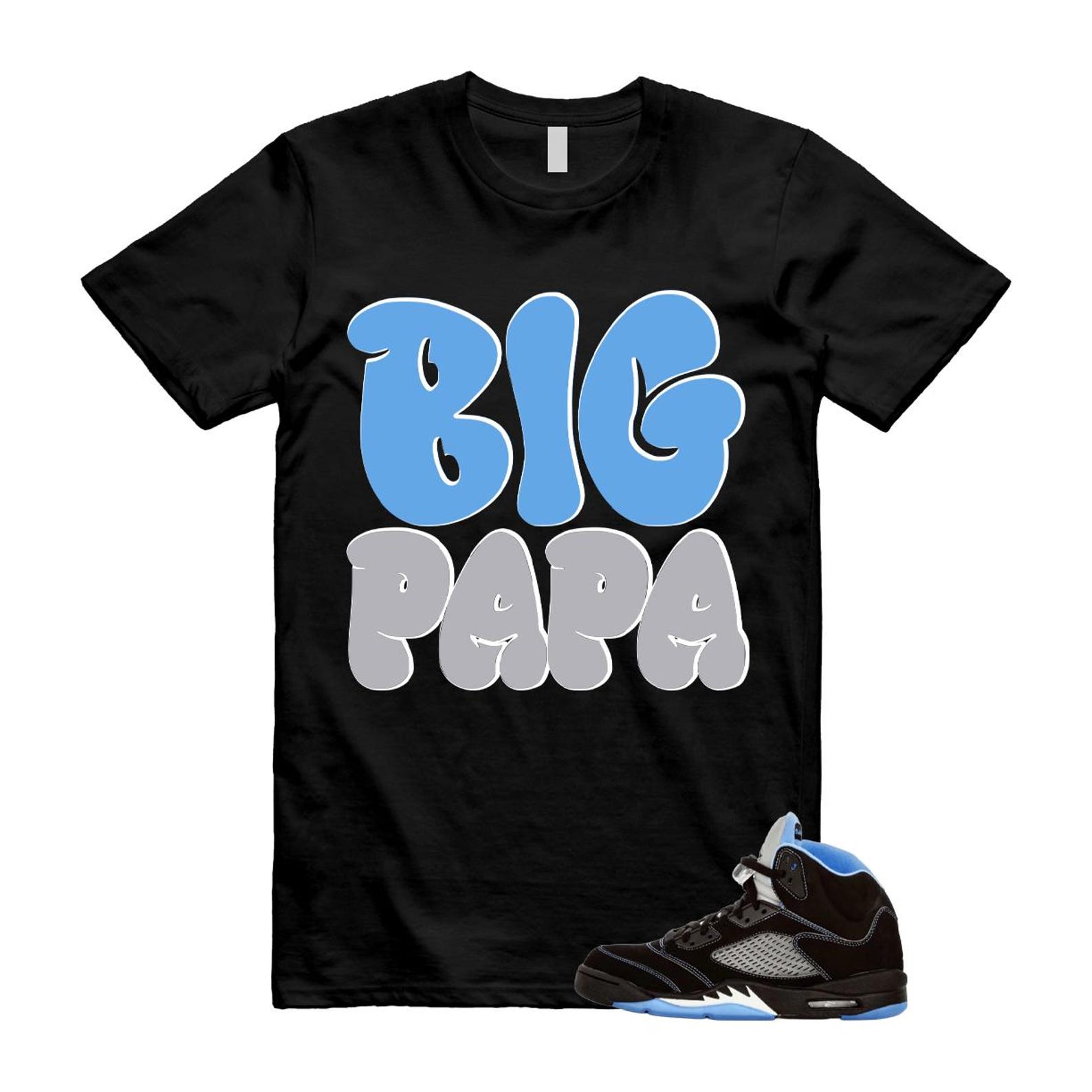 5 Black University Blue White 2026 T Shirt Match PAPA L