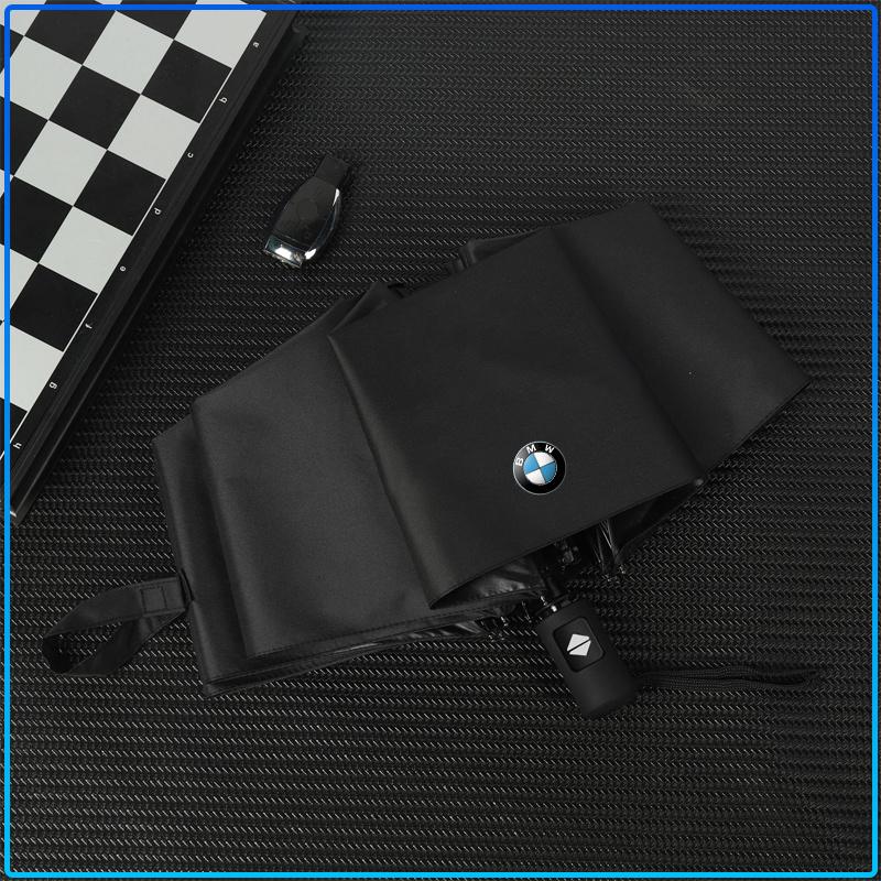 1Pcs Windproof Rain Fully Automatic Compact 3 Folding Umbrella Car Accessories For BMW M Performance 1 3 5 7 Series M3 M4 M5 M6 X1 X3 X5 X6 X7 E30 E34