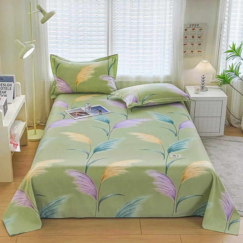 

Хлопковая простыня для двуспальной кровати, однотонная, однотонная, одинарная/полуторная/королевская, плоские простыни, домашнее постельное белье 160x230cm 1pc