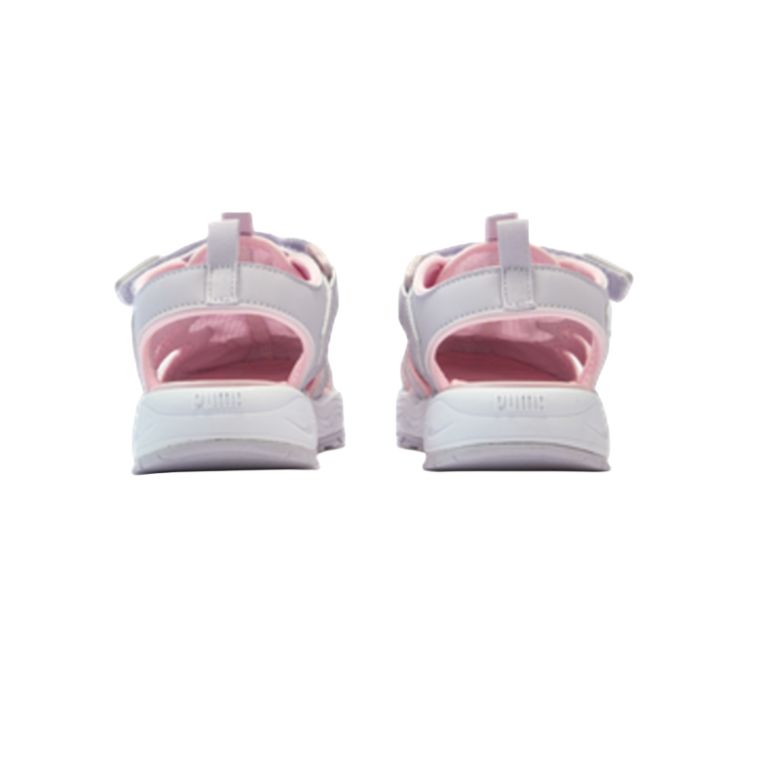 Puma Fun Racer Terra Fabric Comfortable Versatile Breathable Low Top Kids Sandals Kids Sandals Gray Pink 406339-04
