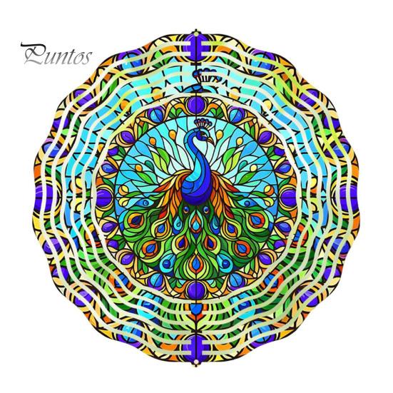 

3D Wind Spinner Rainbow Vising з нержавіючої сталі Wind Spinner Металевий кінетичний художній орнамент для внутрішнього декору саду на відкритому повітрі B